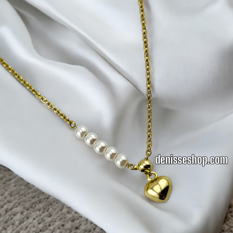 14K HEART NECKLACE N75