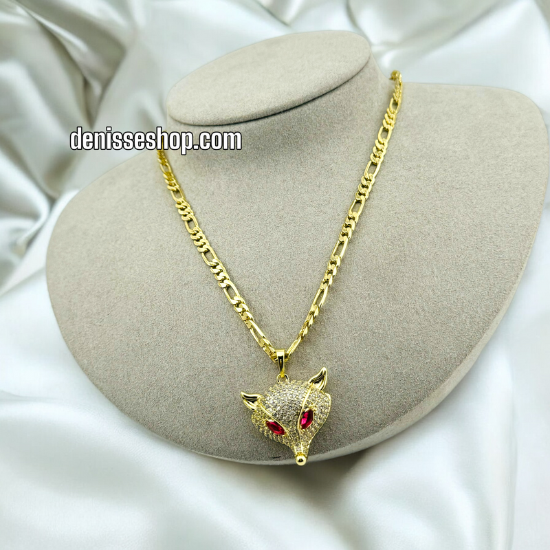 14K WOLF PENDANT P426