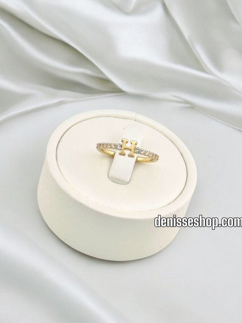 14K WOMEN  LETTER ( H ) RING RG313