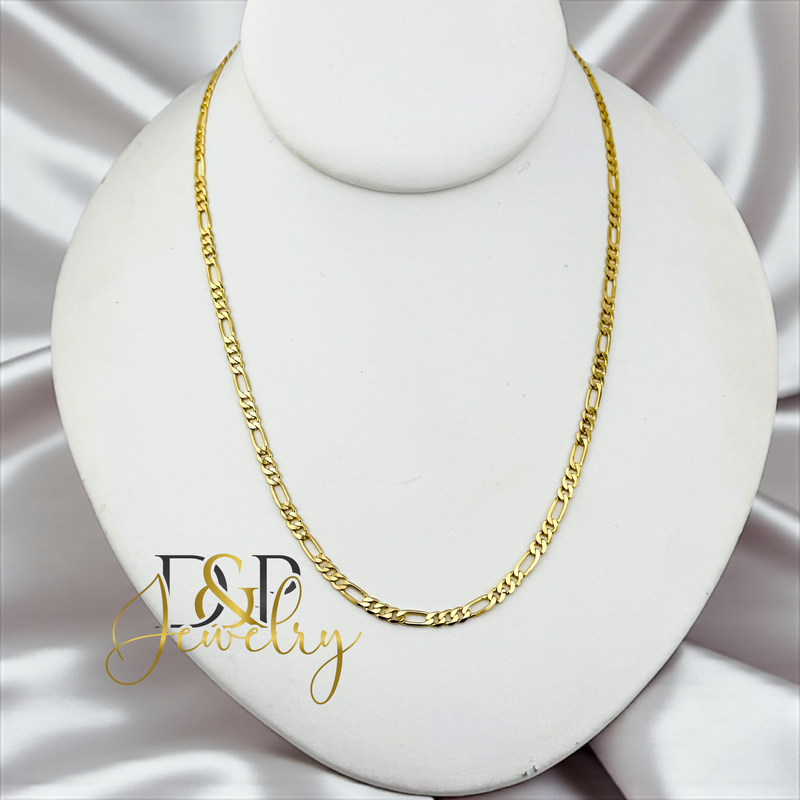 14K FIGARO CHAIN 2MM CH139