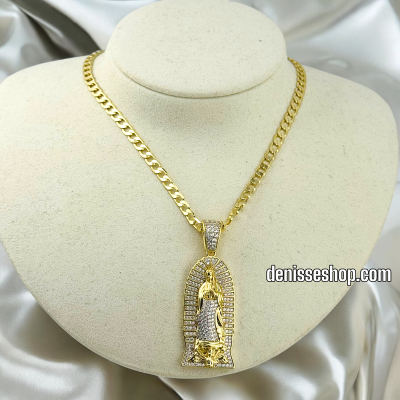 14K WOMEN/MEN VIRGEN GUADALUPE PENDANT P585