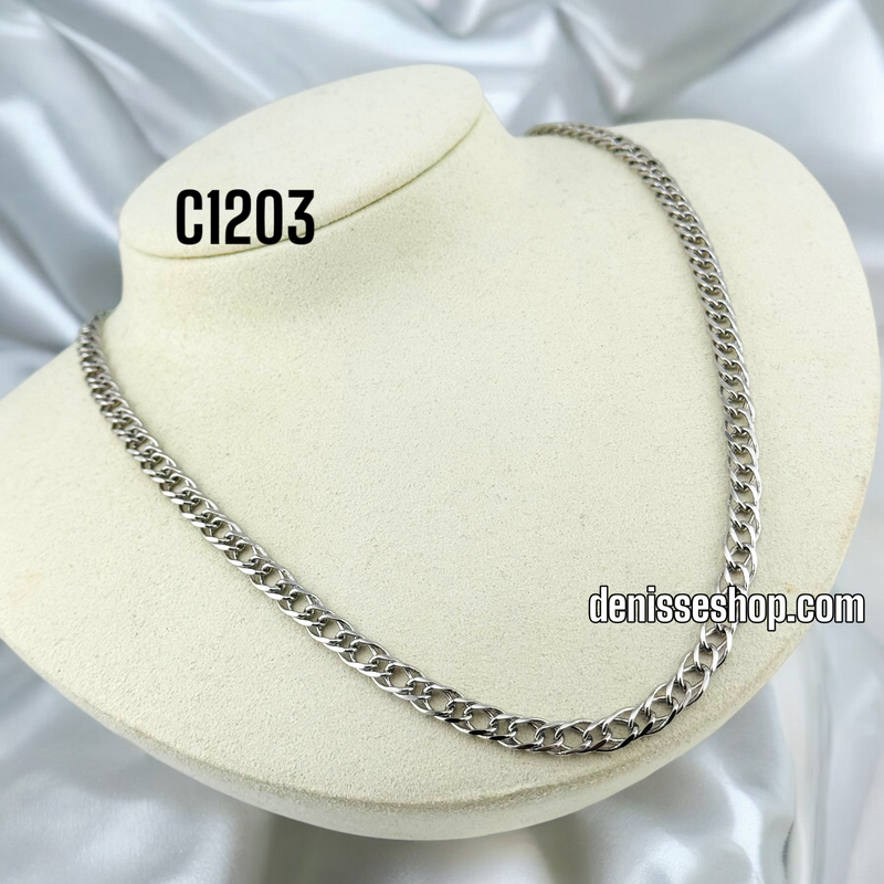 FASHION ROUND SILVER CHAIN 5MM C1203