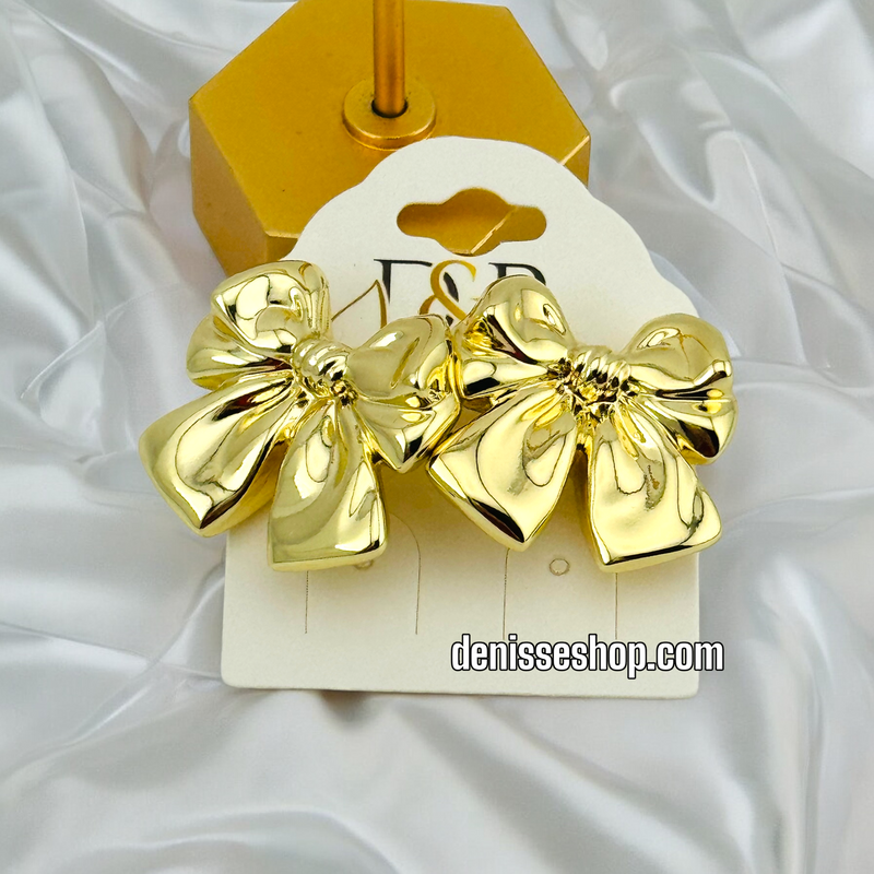 14K FASHION GOLD EARRING E589