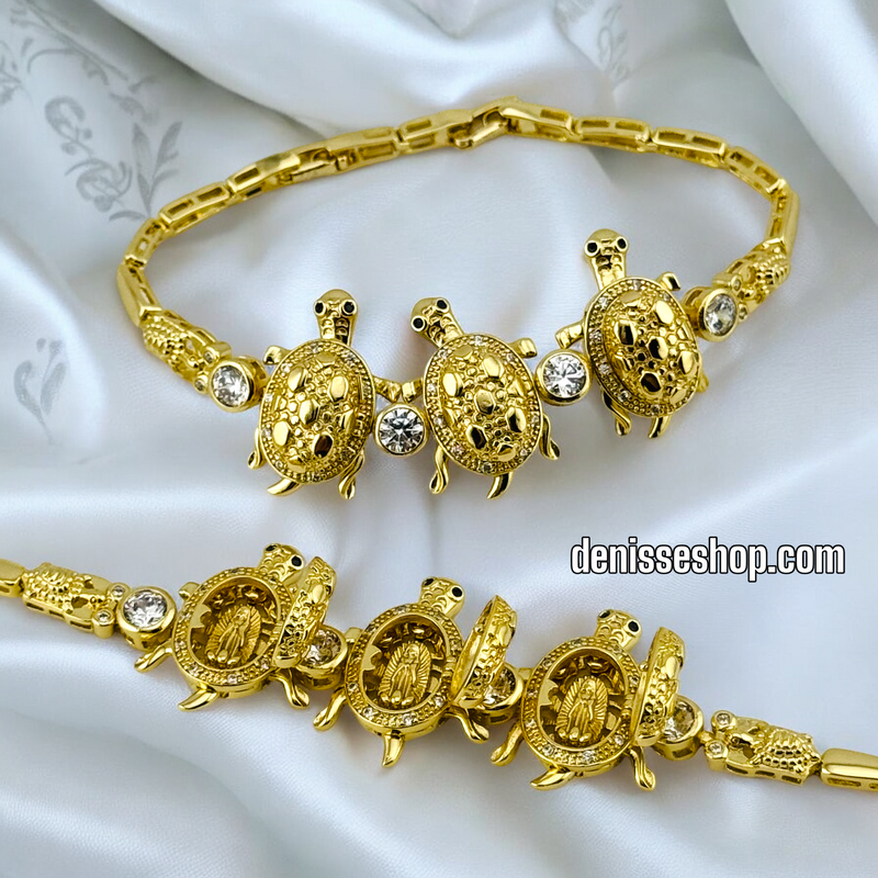 14K TURTLES BRACELET BR508