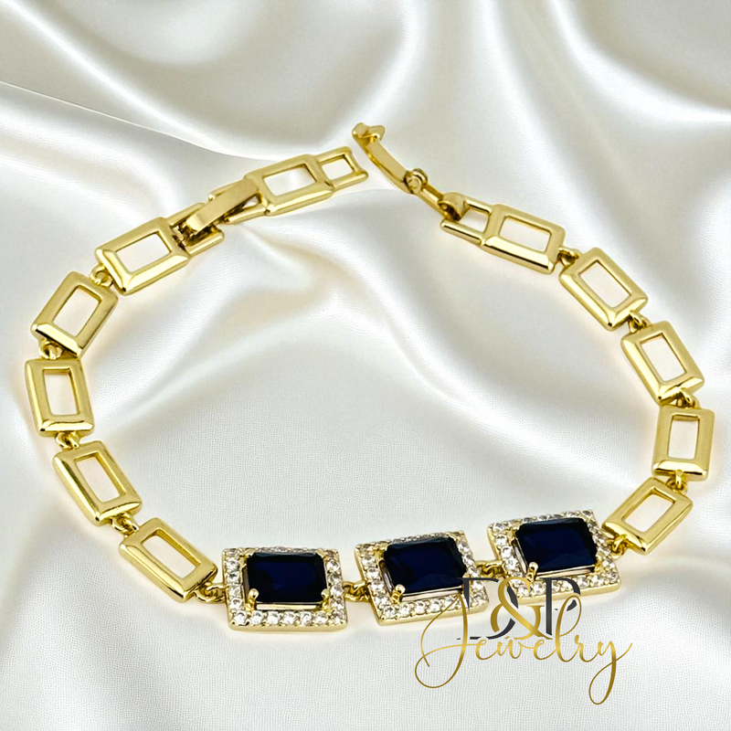 14 BLUE STONE BRACELET BR837