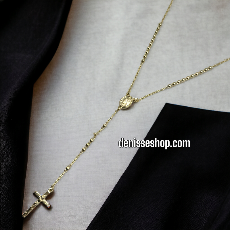 14K ROSARY NECKLACE R26