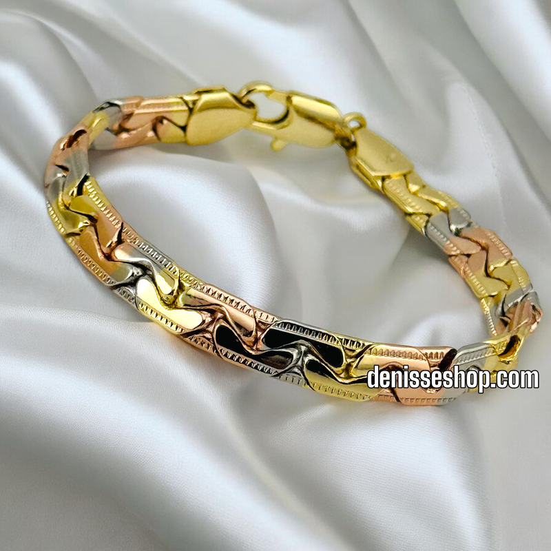 14K /WOMAN TRICOLOR BRACELET BR565