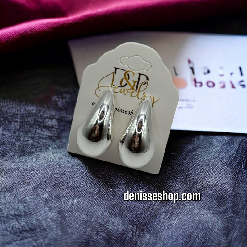 SILVER DROP EARRINGS E479