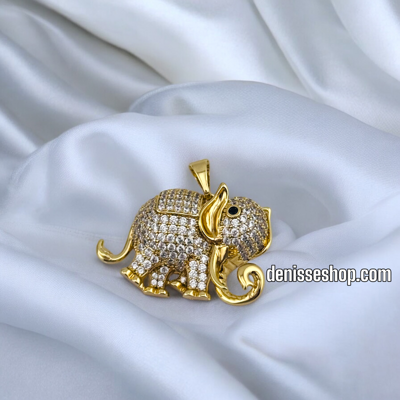 14K ELEPHANT WOMEN BIG PENDANT P661