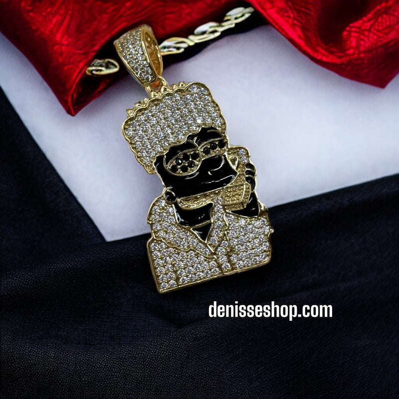 14K HIP HOP MEN PENDANT P244 (CHAIN NO INCLUDED)