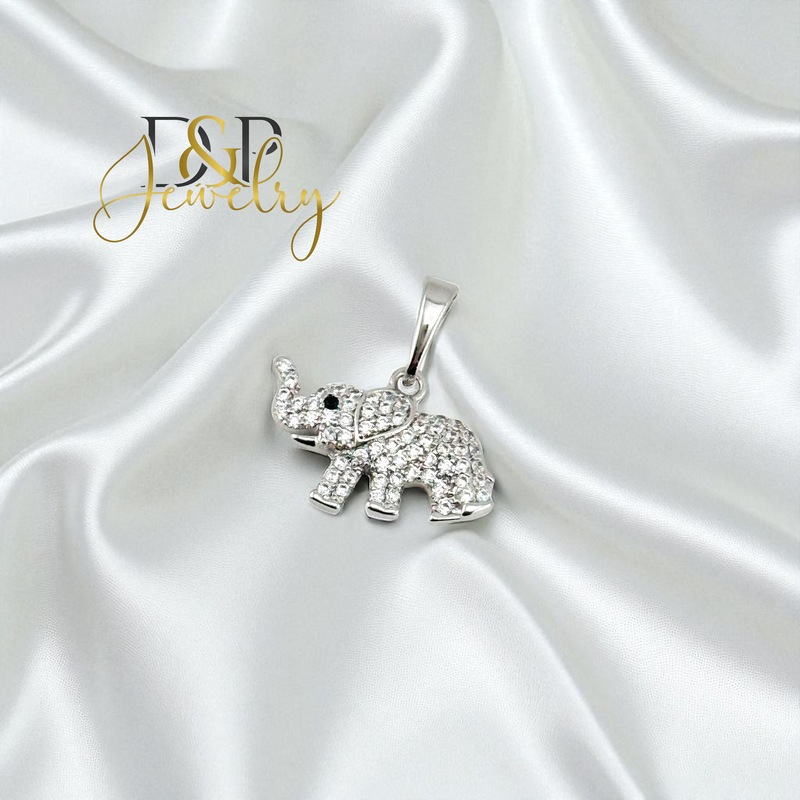 14K SILVER/ELEPHANT PENDANT P915