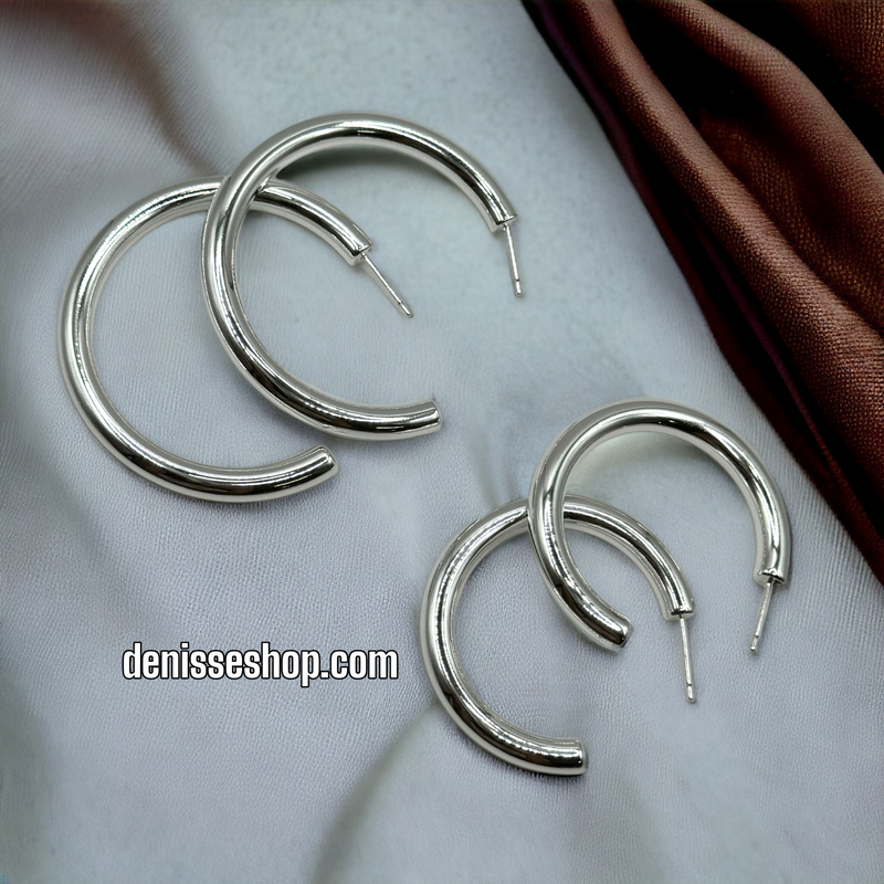 SILVER HOOPS HP344