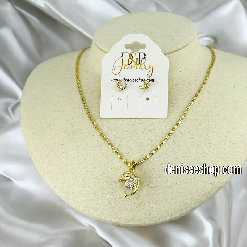 14K GIRL NECKLACE SET N79