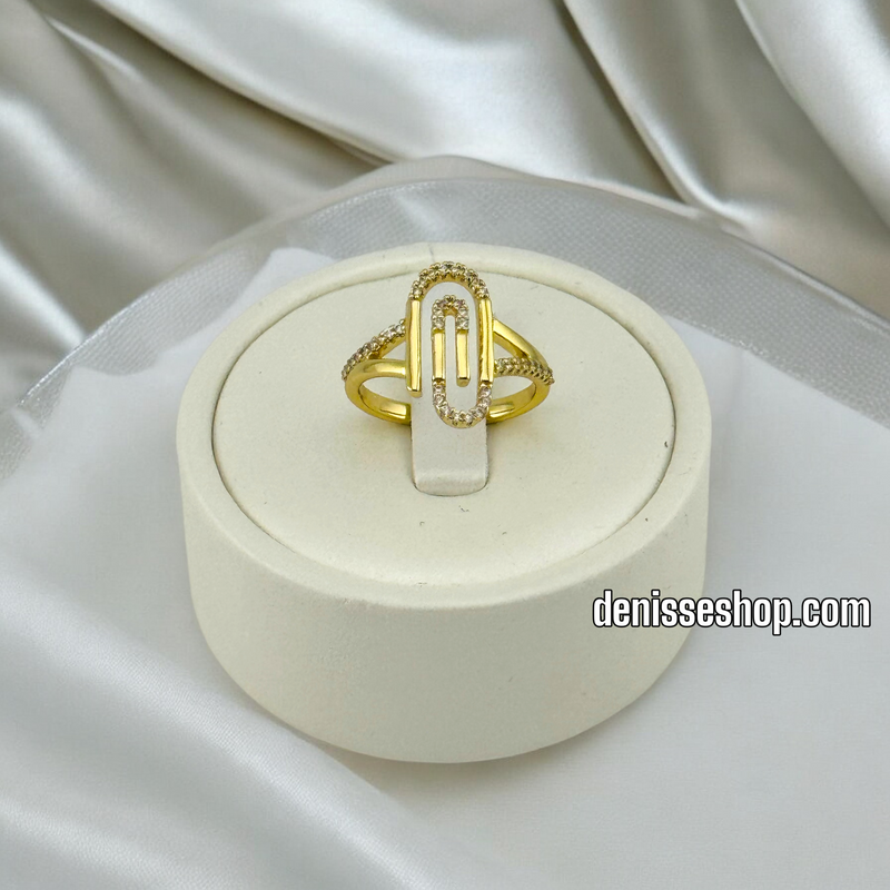 14K WOMEN/PAPERCLIP RING RG284