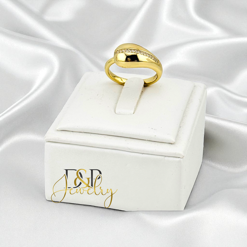 14K GOLD DROP RING RG415