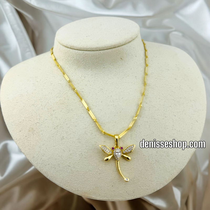 14K DRAGONFLY NECKLACE 18&