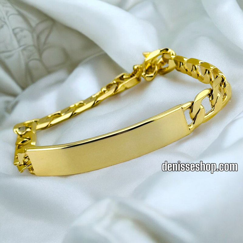 14K MEN GOLD CUBAN BRACELET 8.27&