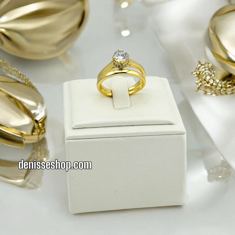 14K DOUBLE RING RG208