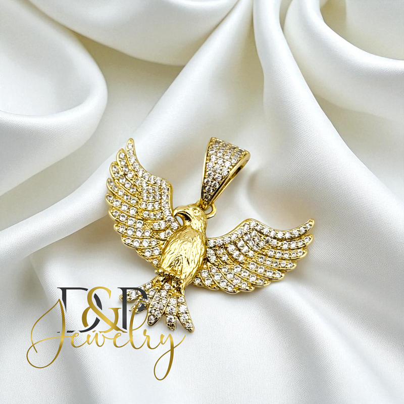 14K GOLD/EAGLE PENDANT P929