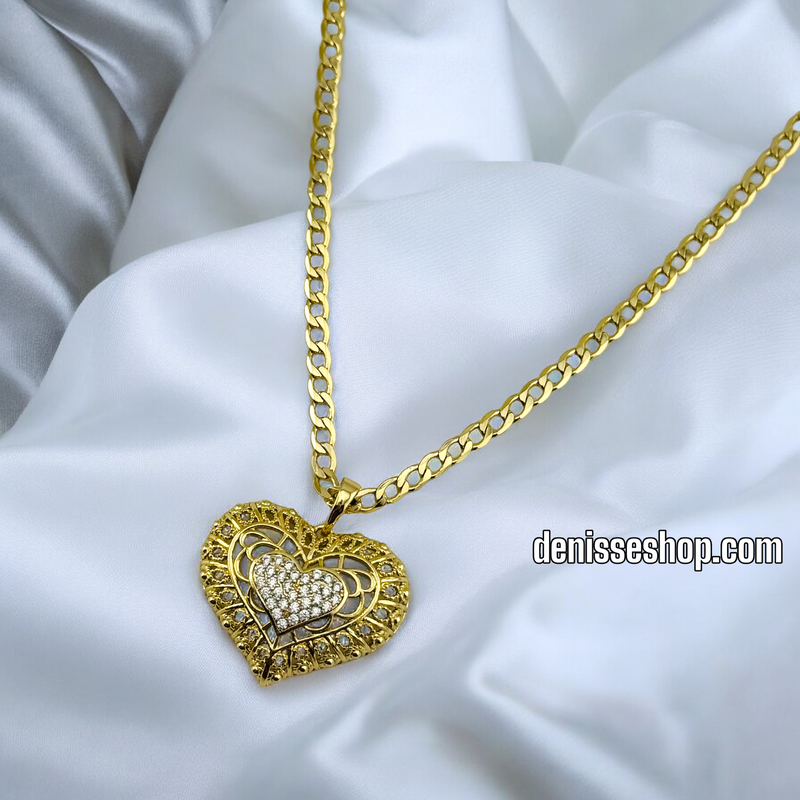 14K HEART PENDANT P515