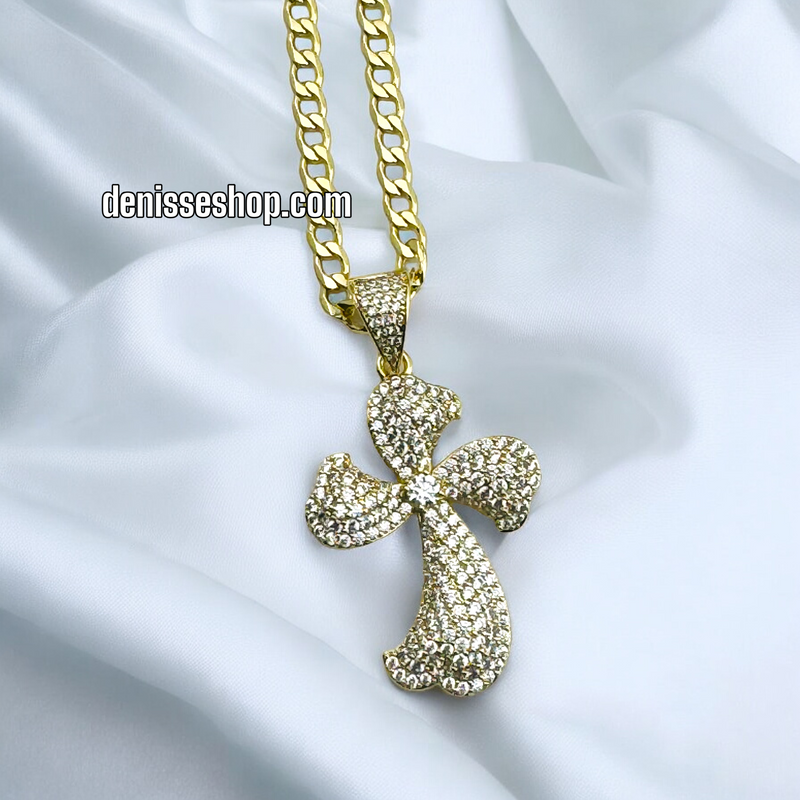 14K CROSS PENDANT P421