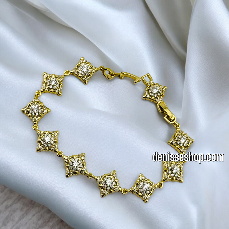 14K /WOMAN STAR LINK BRACELET BR586