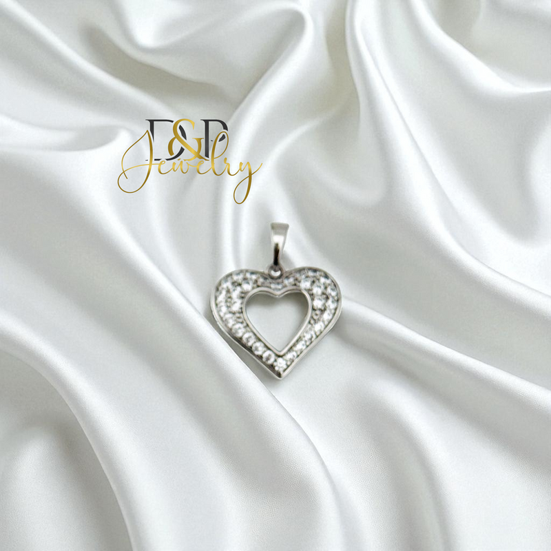 14K SILVER/HEART PENDANT P921