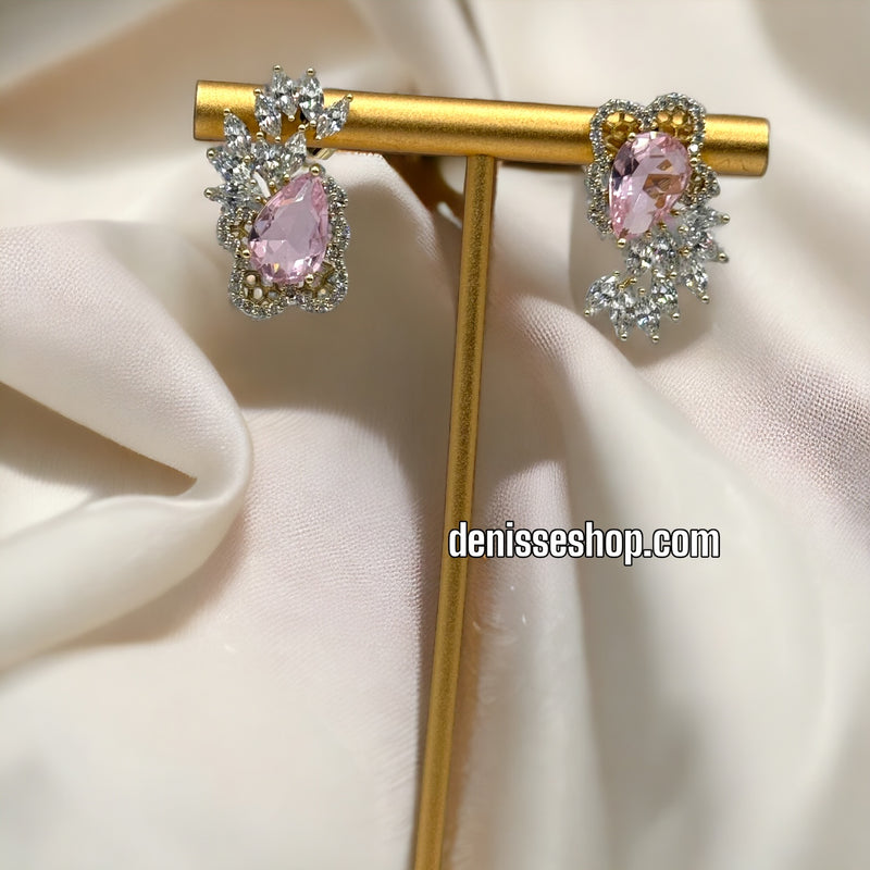 14K PINK EARRINGS E362