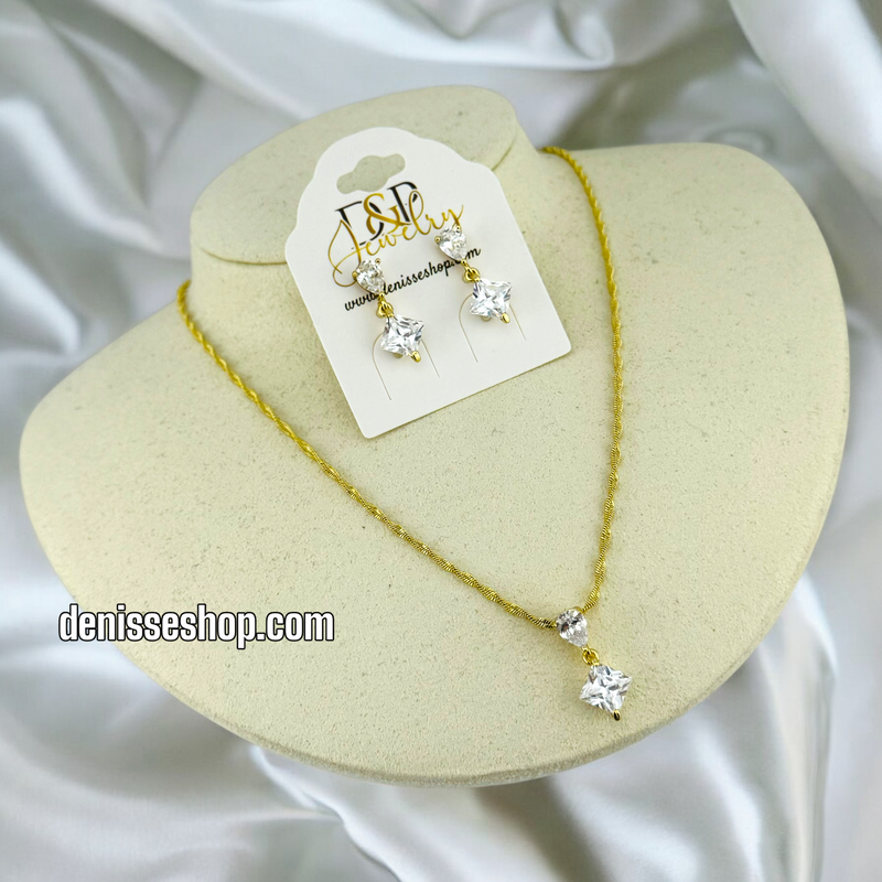 14K WOMAN ELEGANT NECKLACE SET N133