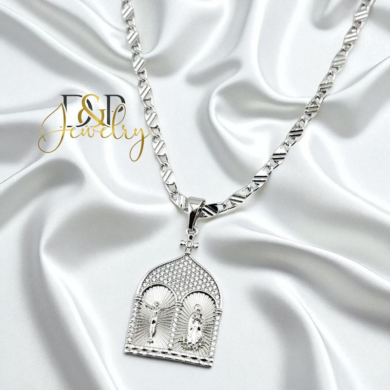 14K SILVER/MARY/CRIST PENDANT P918