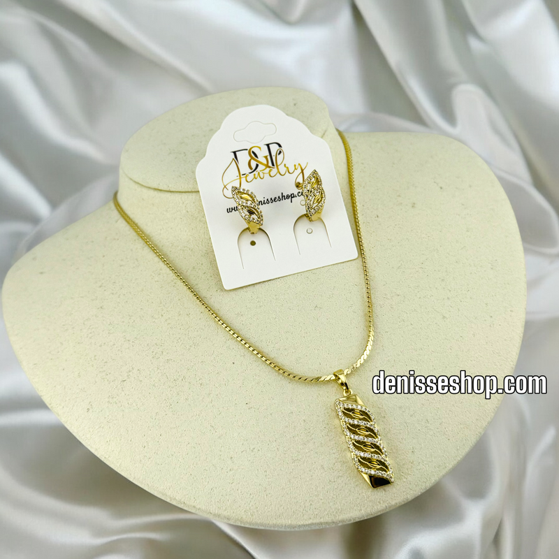 14K WOMAN ELEGANT NECKLACE SET N132