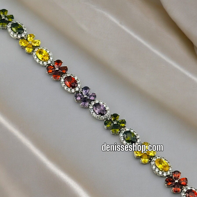 SILVER COLORFUL BRACELET BR409