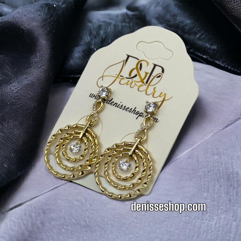 14K INFINITY GOLD EARRINGS E471