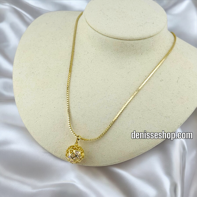 14K WOMEN/ SPHERE NECKLACE N141