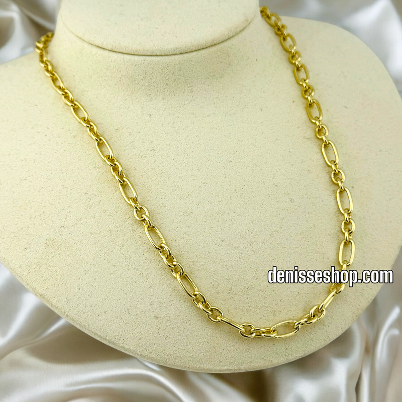 14K WOMEN/LONG LINK CHAIN NECKLACE 18” CH032