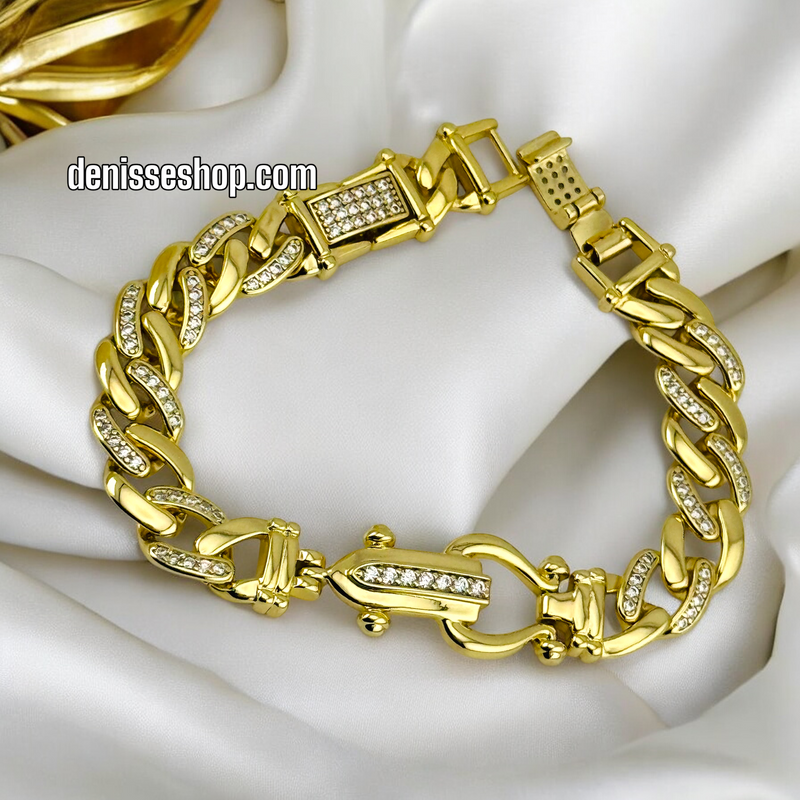 14K /WOMAN LINK BLING CHAIN BRACELET BR574