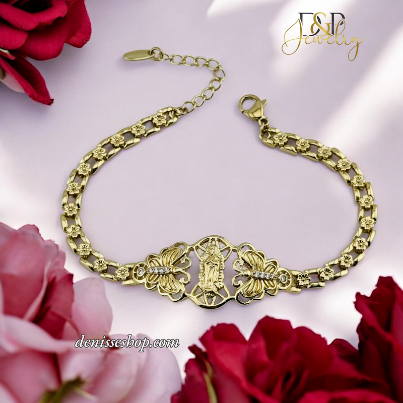 14K VIRGIN MARY BRACELET BR656