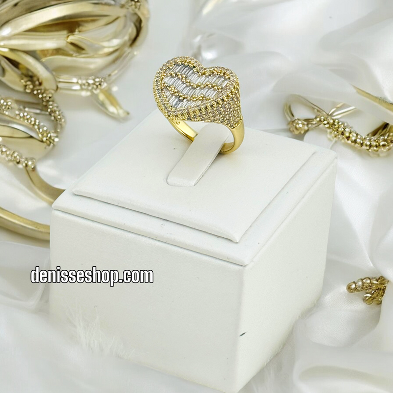 14K HEART RING RG225