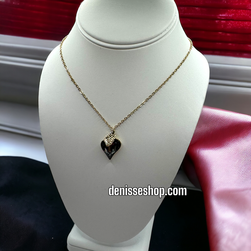 14K HEART NECKLACE SET C1183