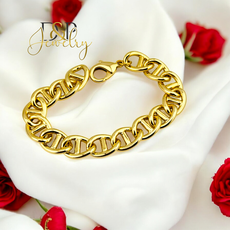 14K MARINER DESIGN MEN BRACELET 8&