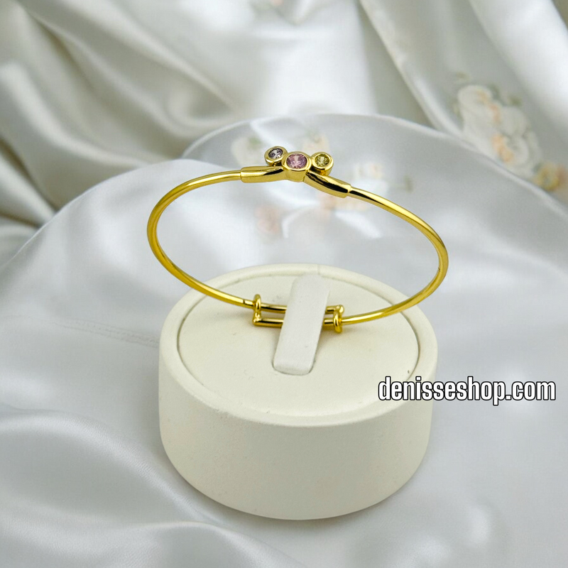 14K /GIRL PLAIN BANGLE BRACELET BR569