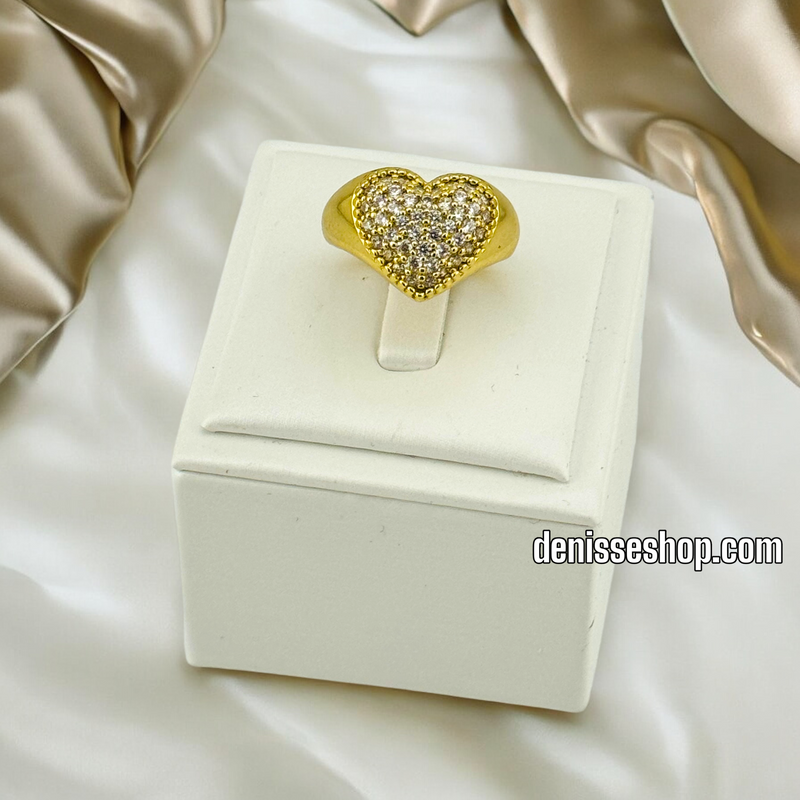 14K HEART RING RG237