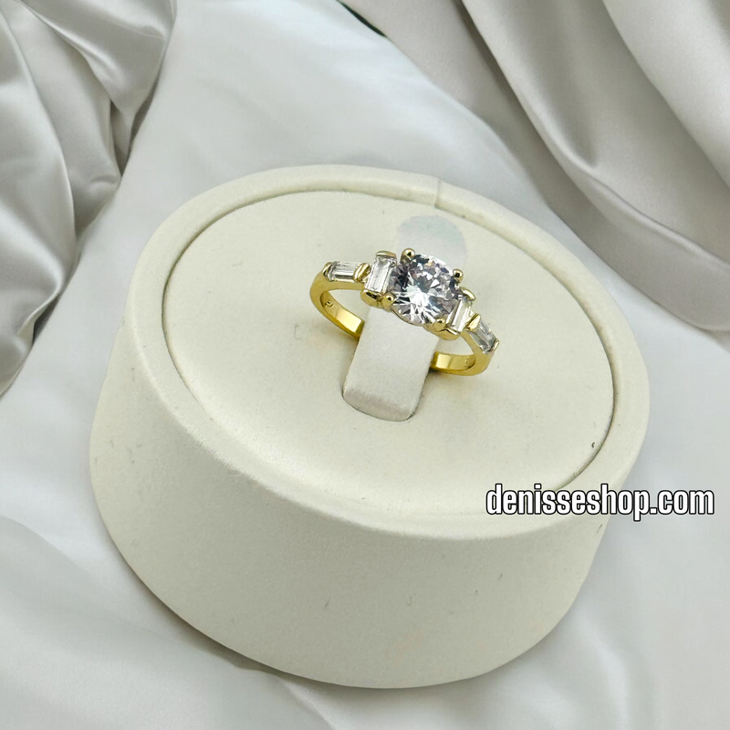 14K WOMEN/GIRL WHITE STONE RING RG282