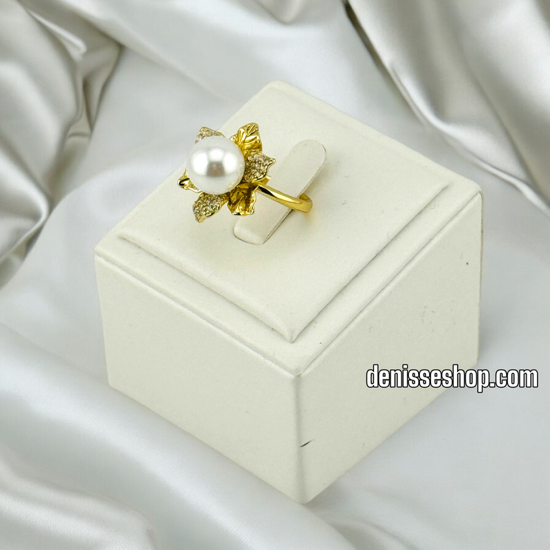 14K GOLD/ WHITE PEARL FASHION RING RG258