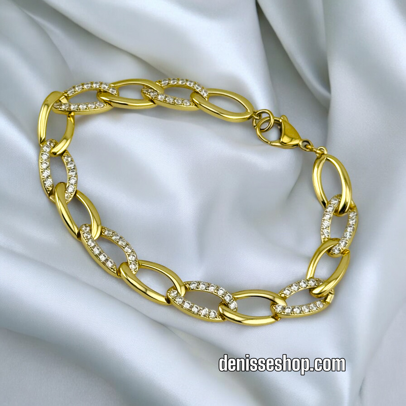 14K /WOMAN BLING LINK BRACELET BR585