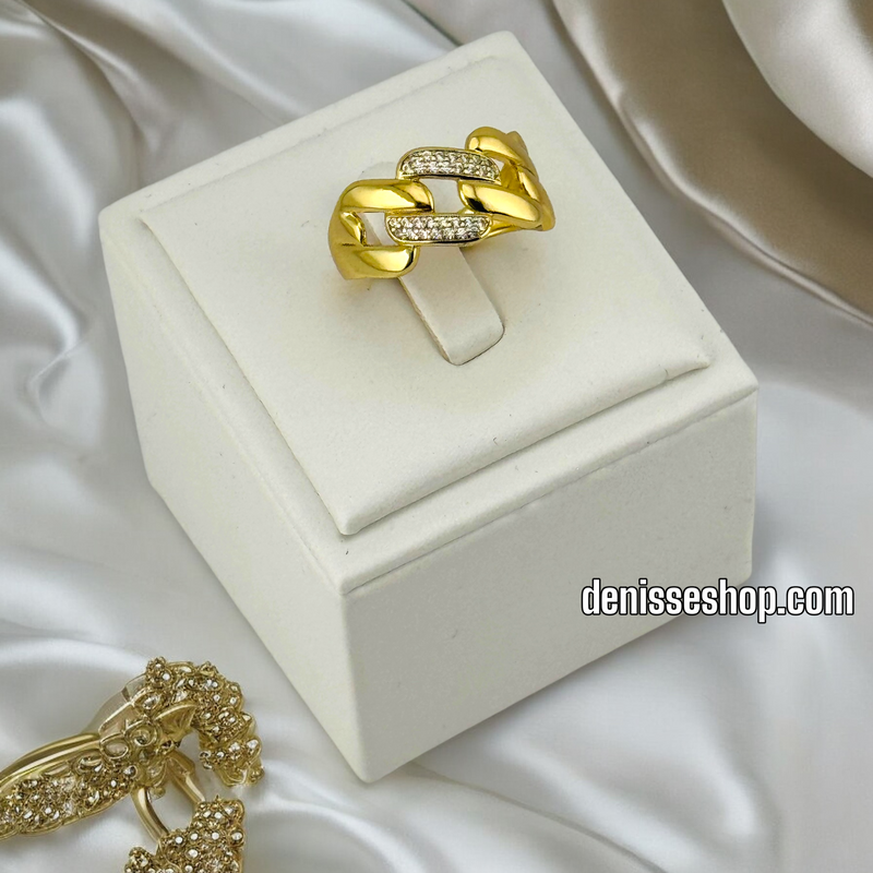 14K GOLD/LINK FASHION RING RG268