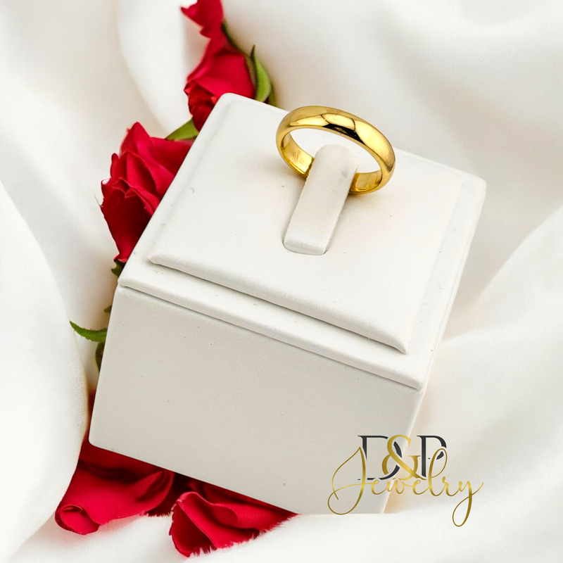 14K GOLD BAND RING RG372