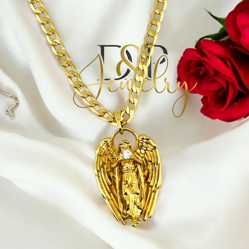 14K ANGEL PENDANT P782