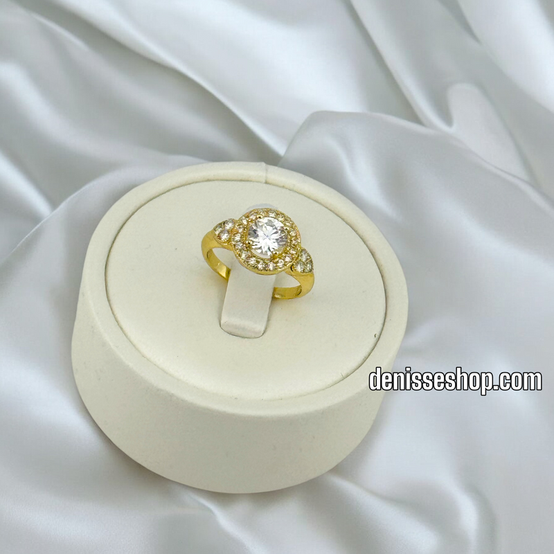 14K WOMEN/GIRL WHITE STONE RING RG281