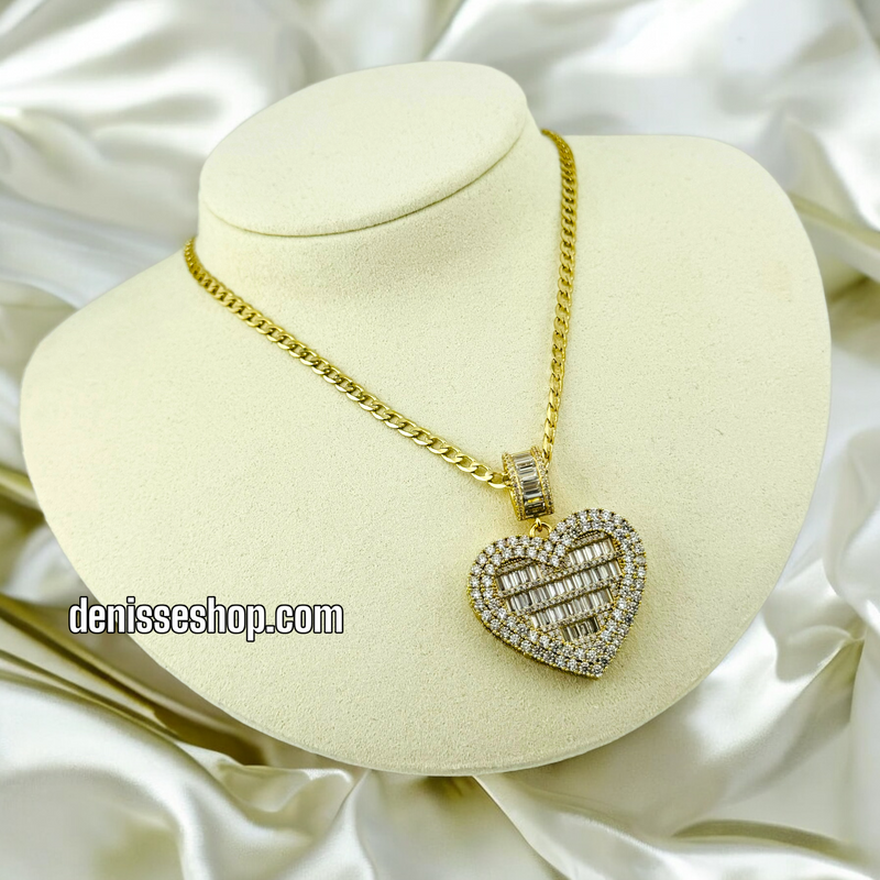 14K HEART NECKLACE 20&